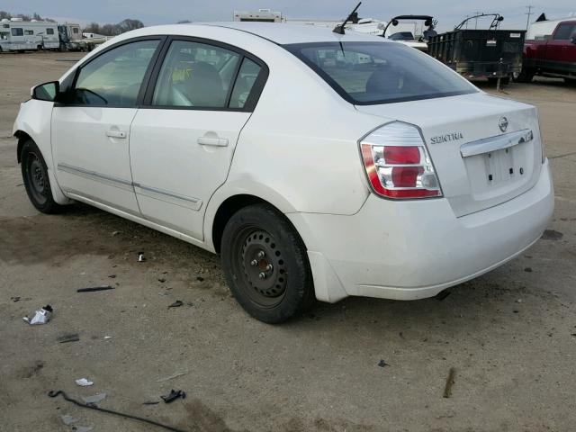 3N1AB6AP1AL651576 - 2010 NISSAN SENTRA 2.0 WHITE photo 3