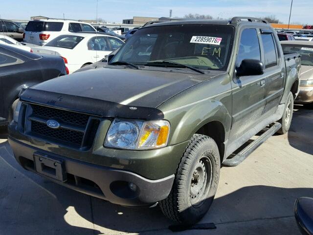 1FMZU67K74UA56808 - 2004 FORD EXPLORER S GREEN photo 2