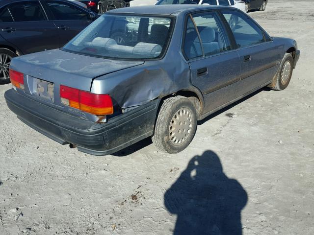 1HGCB7544NA124951 - 1992 HONDA ACCORD DX BLUE photo 4