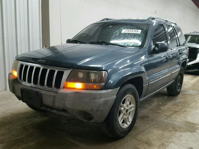 1J4GX48S94C333321 - 2004 JEEP GRAND CHER BLUE photo 2