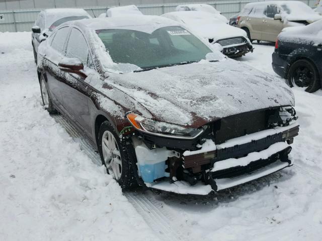 3FA6P0HD2GR155825 - 2016 FORD FUSION SE BROWN photo 1