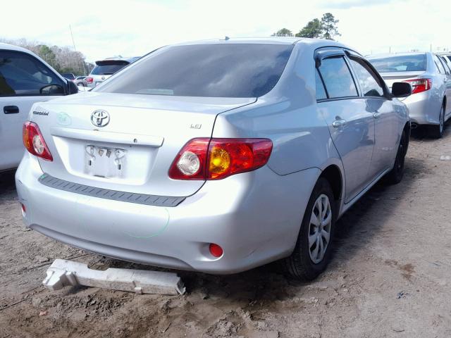 1NXBU4EE3AZ286330 - 2010 TOYOTA COROLLA BA SILVER photo 4