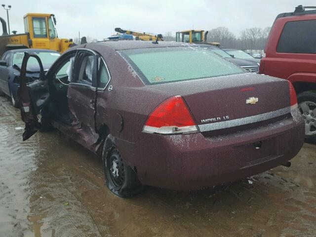 2G1WB58N279181757 - 2007 CHEVROLET IMPALA LS MAROON photo 3