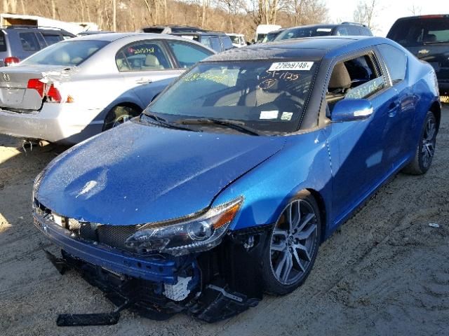 JTKJF5C71FJ010587 - 2015 TOYOTA SCION TC BLUE photo 2