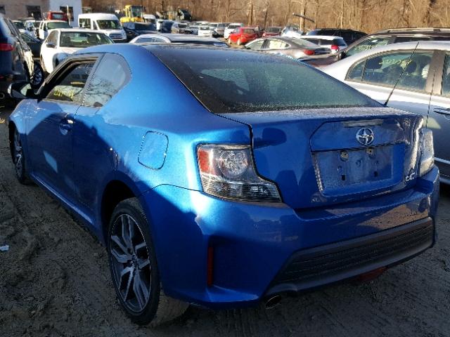 JTKJF5C71FJ010587 - 2015 TOYOTA SCION TC BLUE photo 3