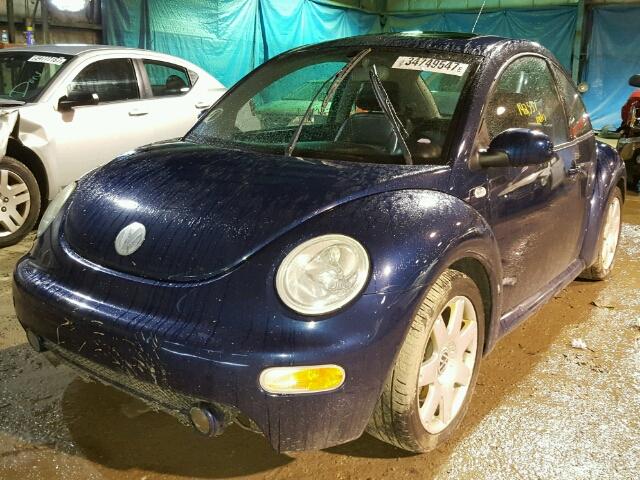 3VWDD21C03M409463 - 2003 VOLKSWAGEN NEW BEETLE BLUE photo 2