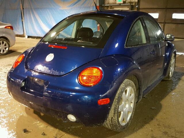 3VWDD21C03M409463 - 2003 VOLKSWAGEN NEW BEETLE BLUE photo 4