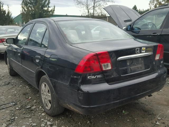 2HGES15103H597112 - 2003 HONDA CIVIC DX BLACK photo 3