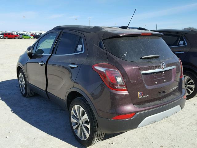 KL4CJASB8HB203047 - 2017 BUICK ENCORE PRE PURPLE photo 3
