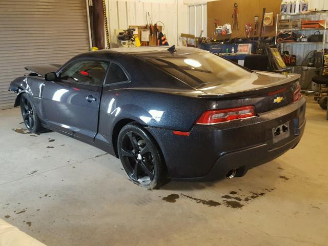 2G1FB1E36E9249275 - 2014 CHEVROLET CAMARO LT BLACK photo 3