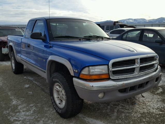 1B7GG22Y5XS275483 - 1999 DODGE DAKOTA BLUE photo 1