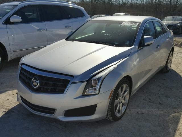 1G6AA5RAXE0180480 - 2014 CADILLAC ATS SILVER photo 2