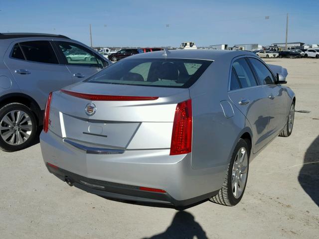 1G6AA5RAXE0180480 - 2014 CADILLAC ATS SILVER photo 4