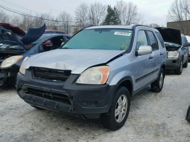 SHSRD788X4U201581 - 2004 HONDA CR-V EX SILVER photo 2