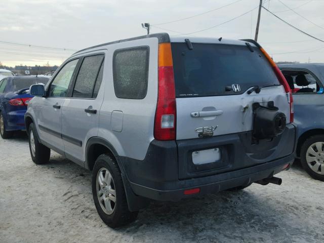 SHSRD788X4U201581 - 2004 HONDA CR-V EX SILVER photo 3