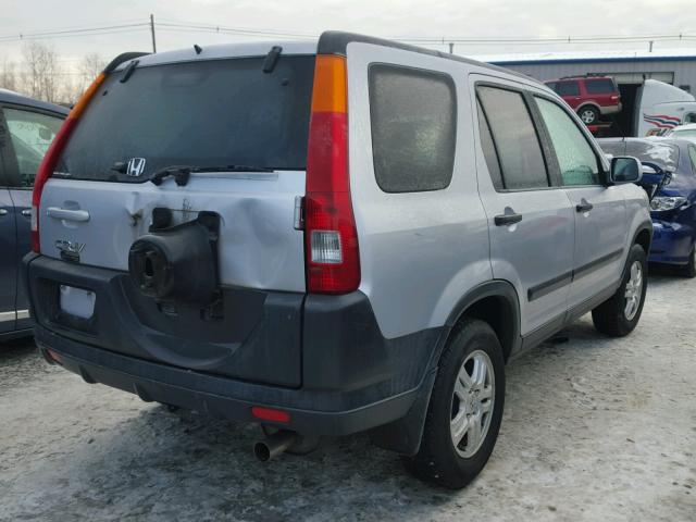 SHSRD788X4U201581 - 2004 HONDA CR-V EX SILVER photo 4