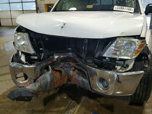 1N6BD0CT4AC401549 - 2010 NISSAN FRONTIER K WHITE photo 9