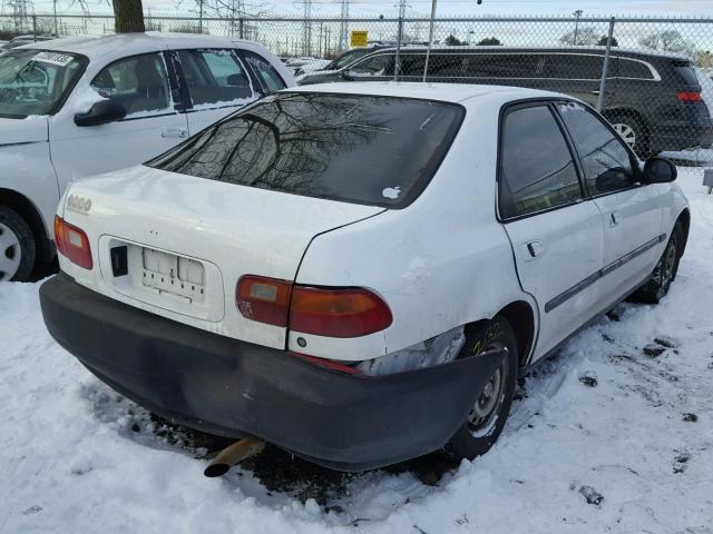 JHMEG8642SS010254 - 1995 HONDA CIVIC DX WHITE photo 4