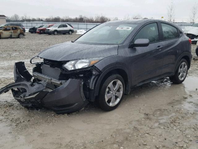 3CZRU5H36HM102378 - 2017 HONDA HR-V LX GRAY photo 2