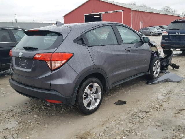 3CZRU5H36HM102378 - 2017 HONDA HR-V LX GRAY photo 4