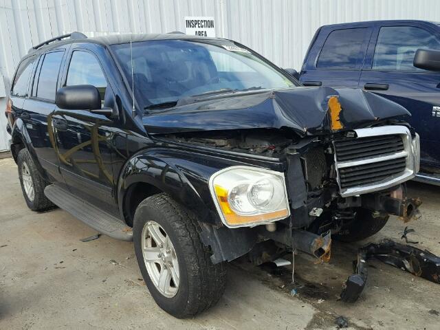 1D4HB48N25F557021 - 2005 DODGE DURANGO SL BLACK photo 1