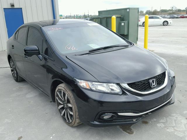 19XFB2F97EE047210 - 2014 HONDA CIVIC EXL BLACK photo 1