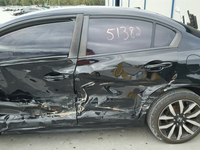 19XFB2F97EE047210 - 2014 HONDA CIVIC EXL BLACK photo 10