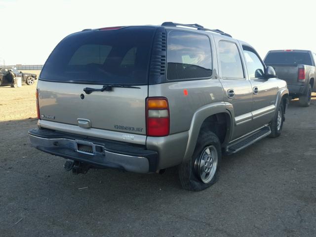 1GNEK13Z52R298986 - 2002 CHEVROLET TAHOE K150 BEIGE photo 4