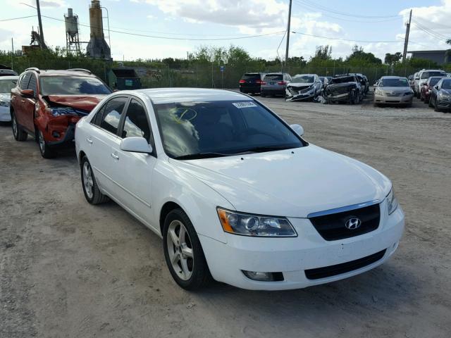 5NPEU46F76H098534 - 2006 HYUNDAI SONATA GLS WHITE photo 1