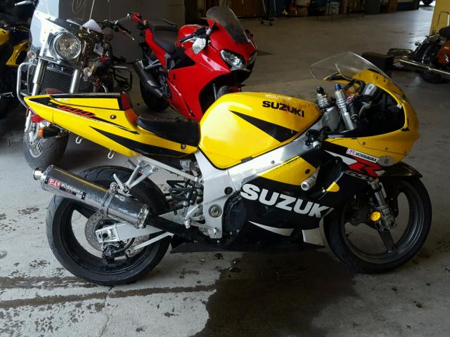 JS1GN7BA212107100 - 2001 SUZUKI GSX-R600 YELLOW photo 9