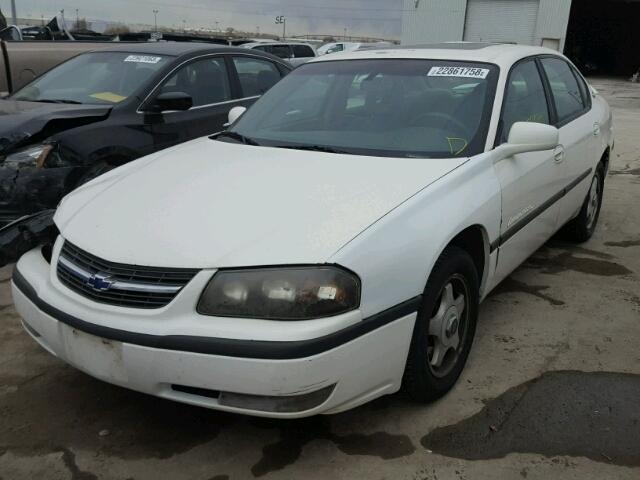 2G1WH55K319121079 - 2001 CHEVROLET IMPALA LS WHITE photo 2