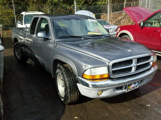 1D7HL42N43S211193 - 2003 DODGE DAKOTA SLT GRAY photo 1