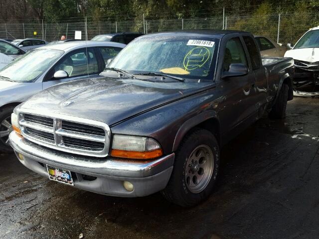 1D7HL42N43S211193 - 2003 DODGE DAKOTA SLT GRAY photo 2