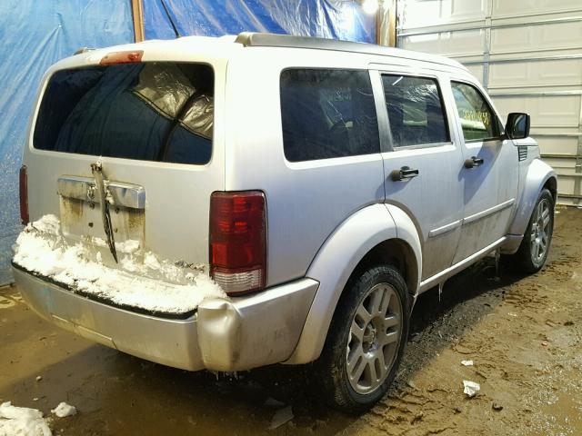 1D8GU58638W142698 - 2008 DODGE NITRO R/T SILVER photo 4