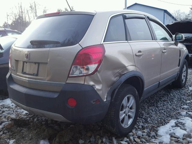 3GSCL33P18S502605 - 2008 SATURN VUE XE TAN photo 4