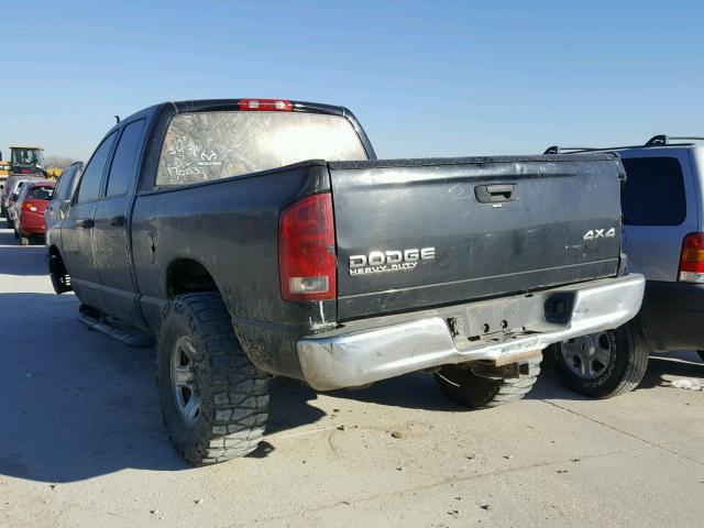 3D7KU28603G752126 - 2003 DODGE RAM 2500 S BLACK photo 3