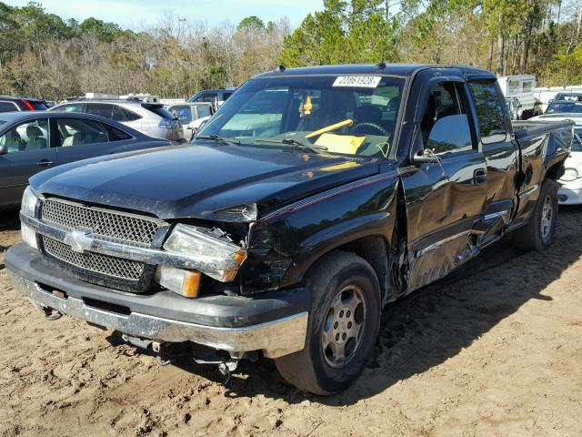 2GCEC19T141108153 - 2004 CHEVROLET SILVERADO BLACK photo 2