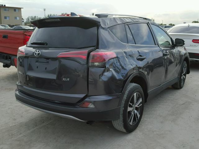 JTMWFREV5HJ103227 - 2017 TOYOTA RAV4 XLE CHARCOAL photo 4