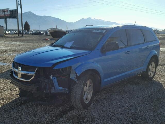 3D4GG57V09T507296 - 2009 DODGE JOURNEY SX BLUE photo 2