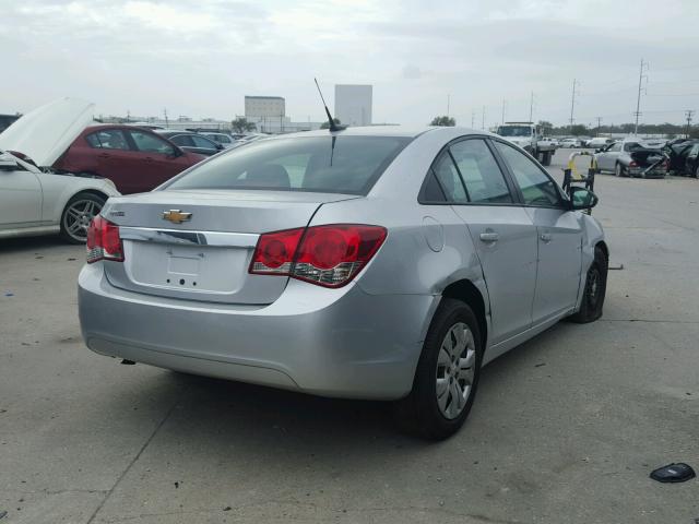 1G1PA5SH4D7105349 - 2013 CHEVROLET CRUZE LS SILVER photo 4