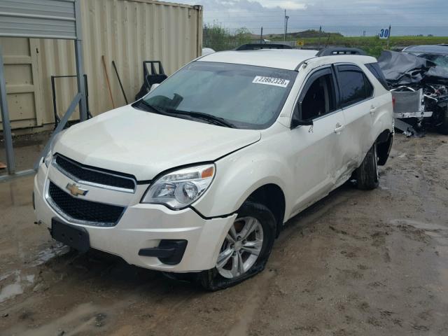 1GNALBEKXEZ100330 - 2014 CHEVROLET EQUINOX LT WHITE photo 2