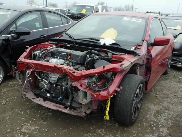 1HGCT1B30GA002094 - 2016 HONDA ACCORD LX- RED photo 2