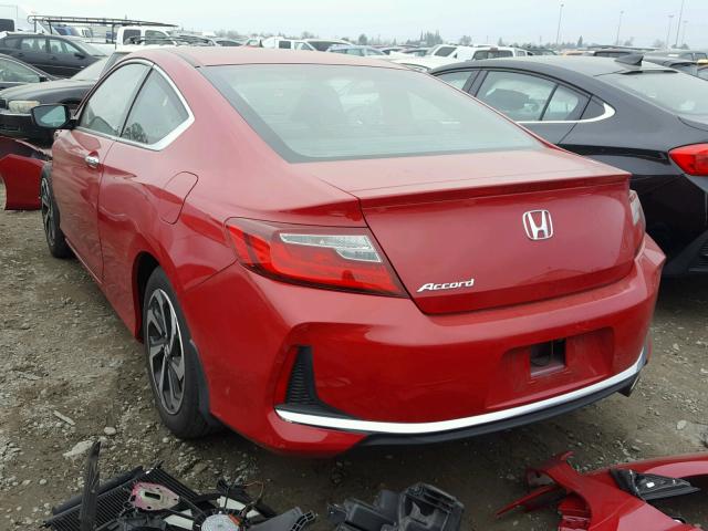 1HGCT1B30GA002094 - 2016 HONDA ACCORD LX- RED photo 3