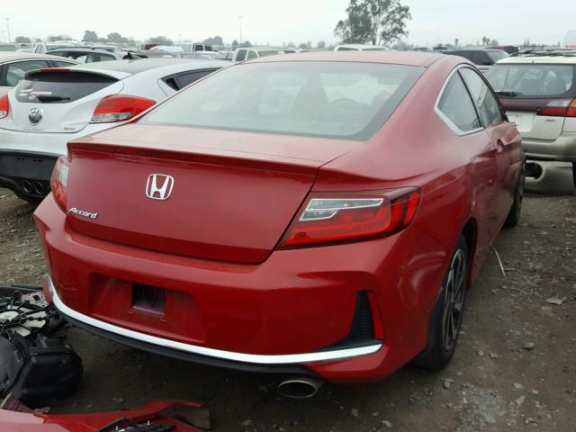 1HGCT1B30GA002094 - 2016 HONDA ACCORD LX- RED photo 4