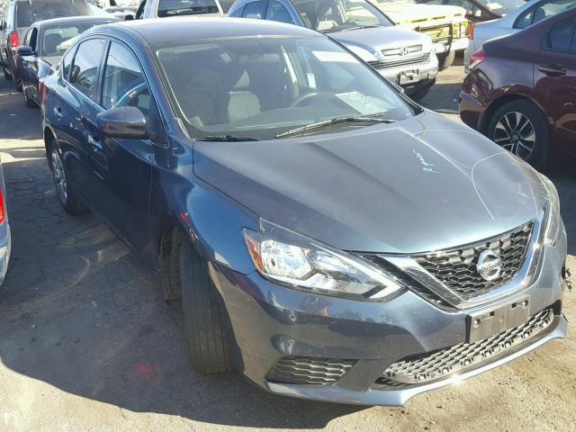 3N1AB7AP2GY215997 - 2016 NISSAN SENTRA S BLUE photo 1