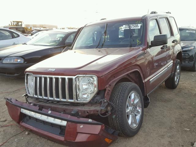 1J8GN58K79W509542 - 2009 JEEP LIBERTY LI RED photo 2