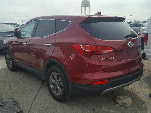 5XYZTDLBXGG344829 - 2016 HYUNDAI SANTA FE S RED photo 3