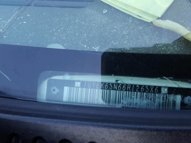 1GYEK63N66R126386 - 2006 CADILLAC ESCALADE L WHITE photo 10