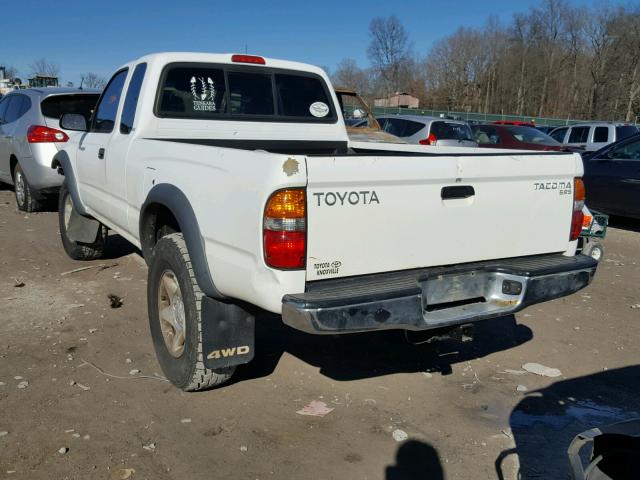 5TEWM72N51Z831706 - 2001 TOYOTA TACOMA XTR WHITE photo 3