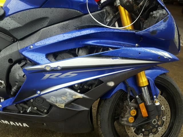 JYARJ12Y27A005231 - 2007 YAMAHA YZFR6 L BLUE photo 9